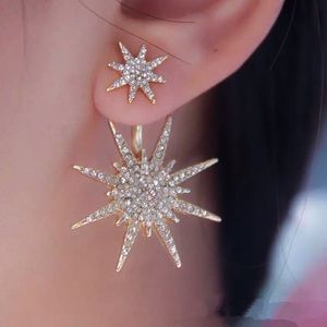 Any 2/$20! Gold Crystal Starburst Studs w/ Matching Jackets Earrings